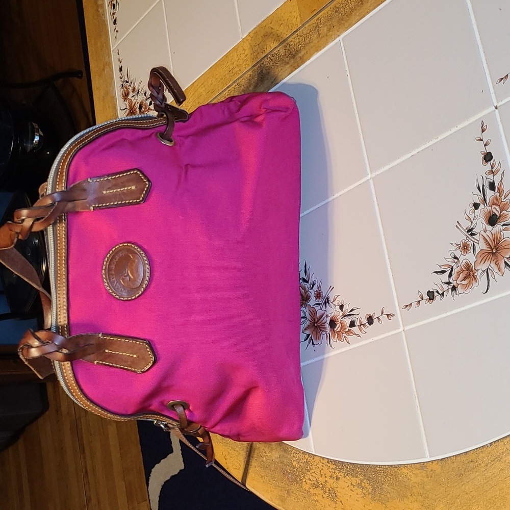 Dooney & Bourke HOT PINK Canvas Bag.  Pre-loved